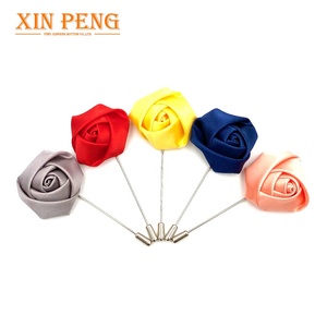 Tissu de <span class=keywords><strong>mariage</strong></span> <span class=keywords><strong>Broche</strong></span> Fleur Épingle À <span class=keywords><strong>Cheveux</strong></span> Fleurs Or Blanc Oiseau Tissu Broches - Product Image 2