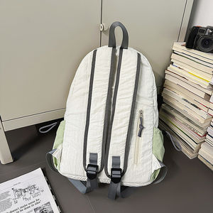 <span class=keywords><strong>Mochila</strong></span> <span class=keywords><strong>de</strong></span> lona para mujer, bolso <span class=keywords><strong>de</strong></span> hombro a la moda para mujer, bolso escolar <span class=keywords><strong>de</strong></span> Color con costuras para adolescentes, <span class=keywords><strong>Mochila</strong></span> para niños - Product Image 4