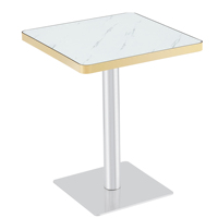 [Stock US] Livraison Gratuite Table Bistro Carrée en Faux Marbre 23,7 pouces 3 Couleurs Expédition Domestique US 1 Pièce MOQ