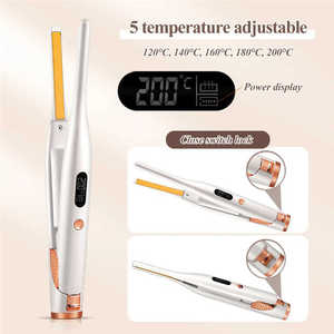 Schnur loser Haar glätter mit LED-Display Lockens tab für Barthaar Tragbarer Haar glätter für Damen - Product Image 4