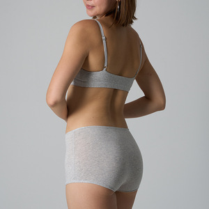 Set <span class=keywords><strong>Reggiseno</strong></span> Wireless a Vita Media in Misto <span class=keywords><strong>Cotone</strong></span>-Ammoniaca <span class=keywords><strong>con</strong></span> Scollo Quadrato, Bralette <span class=keywords><strong>con</strong></span> Spalline Regolabili, Set <span class=keywords><strong>Reggiseno</strong></span> da Indossare Ogni Giorno - Product Image 3