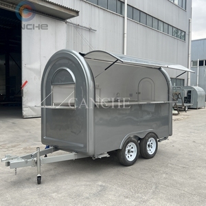 รถขายอาหารเคลื่อนที่ขนาด 10 ฟุต รถพ่วงขายอาหารสำหรับผู้ค้าในยุโรป รถเข็นขายฮอทดอก - Product Image 5