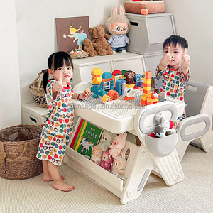 Vsuch Gấp Trẻ Em Nước Bảng Trẻ Em Xây Dựng Khối Cảm Giác Bàn Ghế Trẻ Mới Biết Đi Hoạt Động Bảng Với Lưu Trữ Cho Chơi Nghiên Cứu Ăn Uống - Product Image 2