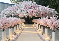 Bunga Sakura Buatan Tangan Desain Kustom Bagang, Pohon Bunga Sakura Tiruan Ukuran Besar untuk Dekorasi Pernikahan dan Rumah