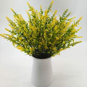 Fleurs artificielles de 34 cm, diverses couleurs, plantes, bouquets de lavande en plastique à 7 branches pour la décoration de mariage, d'hôtel et de la maison - Product Image 3