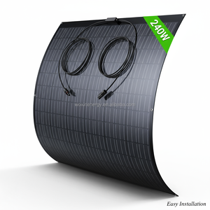 แผงโซลาร์เซลล์ยืดหยุ่นสูง<span class=keywords><strong>240</strong></span>วัตต์แผงโซลาร์เซลล์23.60V VOC 11.90A <span class=keywords><strong>ISC</strong></span> 19.60V VM 11.23A IM สำหรับ RV ระเบียงเต็นท์แบบออฟกริด - Product Image 3
