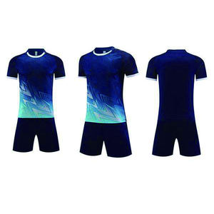 定制热升华复古速干透气男女通用足球球衣复古俱乐部球队名称自动切割足球服套装 - Product Image 1