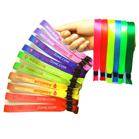 Bracelets en tissu satiné imprimé par sublimation, imitation antique, en polyester tissé, pour événements promotionnels, festivals et fêtes