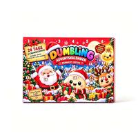 Dumpling Squishies, jouets à presser mignons et doux en forme de petits pains vapeur, Calendrier de l'Avent de Noël, 24 boîtes surprises en caoutchouc thermoplastique