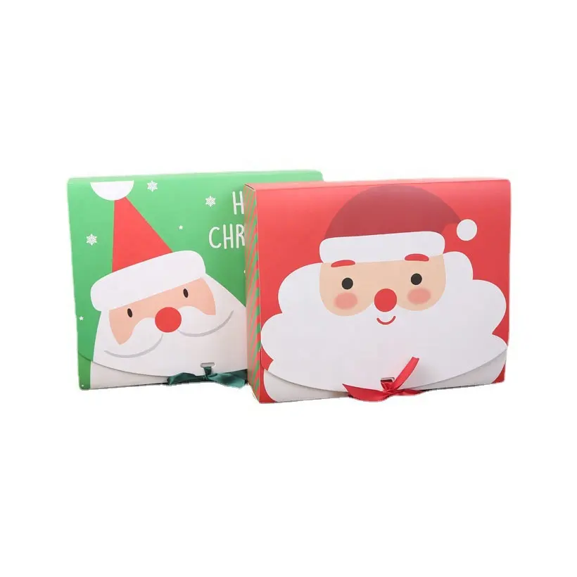 Eco friendly barato presente embalagem papel caixas alta qualidade papel kraft caixas para presentes de Natal