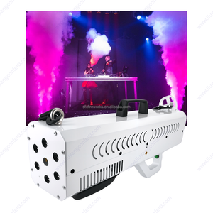 DELI W RGB Cannon Jet Music Festival حفلة ملهى ليلي مسدس ضباب يدوي مولد دخان بخار محمول DJ Cryo مطلق نار دخان - Product Image 1