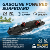 Jetboard à injection de carburant en fibre de carbone : planche de surf à jet propulsée au gaz pour le surf en mer