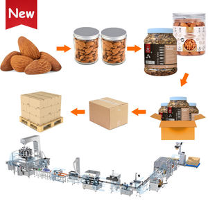 Máquina automática de llenado y tapado de botellas de plástico con tuercas granuladas, línea de producción para fechas Rojas, nueces, almendras, pacanas - Product Image 1