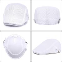 Gorra Plana Ajustable de Malla Transpirable para Hombre - Sombrero para Deportes al Aire Libre, Playa y Pesca