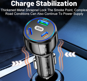 Soporte de cargador inalámbrico magnético de 90W para <span class=keywords><strong>iPhone</strong></span> 14 <span class=keywords><strong>13</strong></span> 12 Pro Max <span class=keywords><strong>Mini</strong></span> <span class=keywords><strong>Airpods</strong></span> Pro USB a PD cargadores de estación de carga rápida - Product Image 4