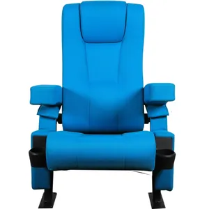 Modern Custom Folding Cinema Armchair Movie Theater Seat With Headrest