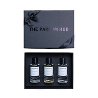 Boîtes d'échantillons de parfum de marque 1ml 1.7ml 3ml Conception personnalisée Flacon de parfum UV ponctuel Ensemble de découverte Boîte d'emballage avec insert en mousse