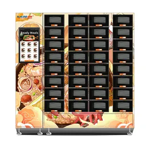 Haloo mesin penjual makanan panas pemanas termal kabinet Grid produsen mesin pemegang Makanan Cepat