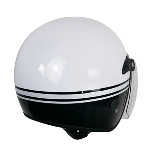 Yaz Retro açık yüz motosiklet kask erkekler ve kadınlar için yarım açık kask kafa koruma için - Product Image 5