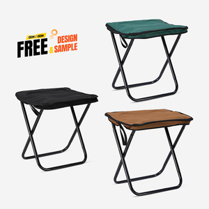 Customizable Portable <b>Folding</b> Iron <b>Stool</b> Chair Wholesale Tote-Bag Design for Outdoor Activities-for Fishing Picnics Hiking - Product Image 3