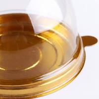 Boîte à gâteau mini transparente en plastique PET de qualité alimentaire, jetable, personnalisable, pour œufs croustillants, vente en gros, best-seller