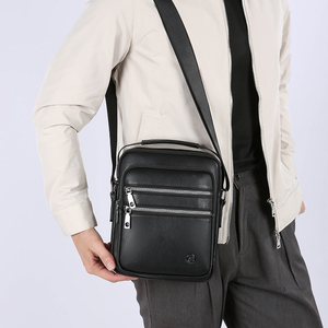 Sac Messager de Voyage en Cuir PU de Luxe pour Homme, Personnalisé, Imperméable, Sac à Bandoulière Décontracté avec Logo, Vente en Gros - Product Image 6