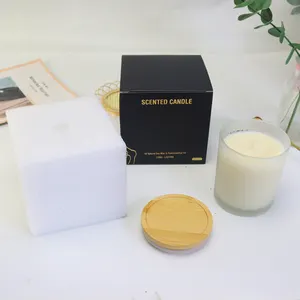 Custom Private Label Luxury Aroma Pack Glass Scented Candle Gift Set for Women