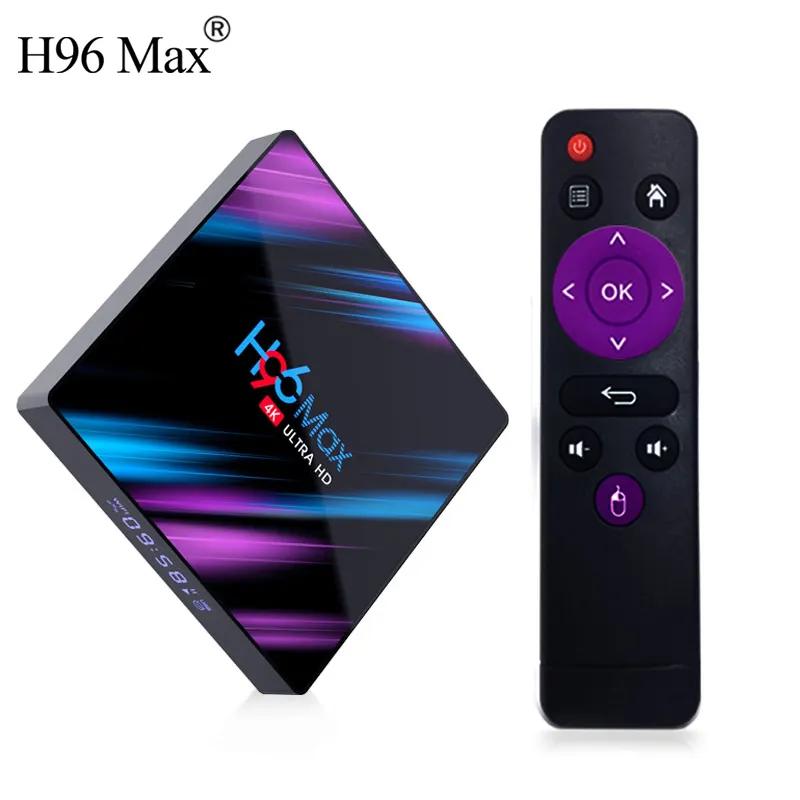 H96 Max Plus 4gb 32gb Android Tv Box 9.0 Smart TVBox RK3318 2.4G/5Ghz Wifi HDR 4K H.265 H96MAX Media Player Set Top Box