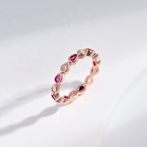 wholesale price plata 925 sterling <b>silver</b> open zircon <b>ring</b> fashion woman round <b>stacking</b> rose gold plated gemstone finger <b>rings</b> - Product Image 3