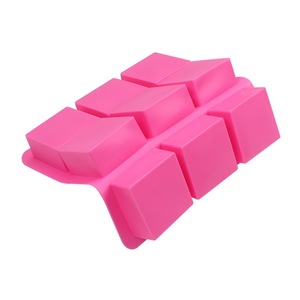 Handmade Tự Làm BPA Free 9 Khoang 6X6CM Vuông Hình Dạng <span class=keywords><strong>Silicone</strong></span> Xà Phòng Làm Khuôn - Product Image 2