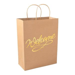 Bolsas de Compra Ecológicas de Papel Kraft Recubierto de Lujo Crown Win, con Logotipo Personalizado, Ligeras y Portátiles para Supermercado y Comida para Llevar - Product Image 5