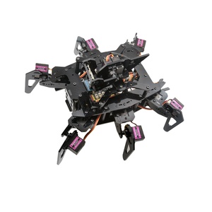 หุ่นยนต์เพื่อการศึกษา <span class=keywords><strong>STEAM</strong></span> สำหรับราสเบอร์รี่พายรุ่นที่ 4 4B/3B หุ่นยนต์หกขาแบบแมงมุม กล้อง WiFi AI - Product Image 1