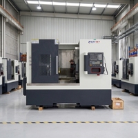 Torno CNC de Cama Inclinada de Alta Resistencia TCK46, Máquina de Torno CNC de 2 Ejes para Procesamiento de Metal y Acero Inoxidable