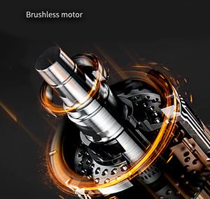 브러시리스 리튬 이온 임팩트 드라이버 목공 건축용 LED 조명이있는 3 단 임팩트 드릴링 도구 세트 - Product Image 4