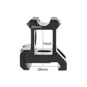 รางนำแบบ CNC ขนาด 20 มม. สำหรับยิงปืนแบบยุทธวิธี 3 ร่อง ทำจากอลูมิเนียมอัลลอยด์ อุปกรณ์เสริมสำหรับการล่าสัตว์กลางแจ้ง - Product Image 2