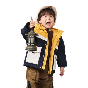 OEM ODM Children's Duck Down Coats Breathable Puffer Winter Clothing Hooded Boys Down Jackets Coats