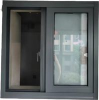 Fenêtre coulissante moderne 758 avec verre trempé de 5 mm, durable, résistante au vent, isolante thermiquement et résistante à la corrosion.