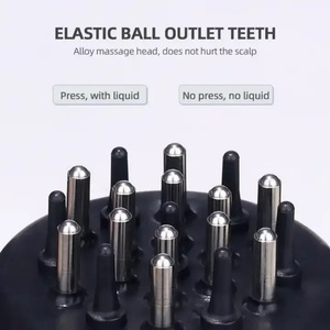 Portable Silicone Scalp Hair <b>Massage</b> Essential Oil Comb Beauty Salon <b>Massage</b> Brush Equipment - Product Image 3