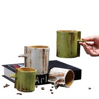 Tasse en céramique créative, chic et moderne, pour thé et café, compatible micro-ondes, usage bureau, approvisionnement transfrontalier
