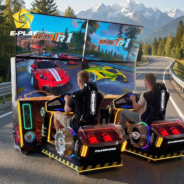 Entertainment Arcade Machine Coin Operated Driving Car Game Simulator 65 Inch HD Screen Racing Game Machine