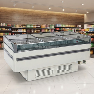 Réfrigérateur commercial à îlot de grande capacité, réfrigérateur ventilé R290 avec système de dégivrage automatique en option - Product Image 1
