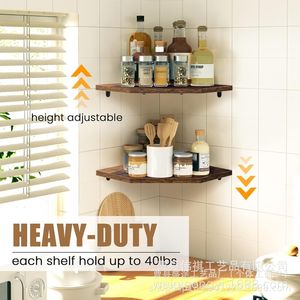<b>Corner</b> Kitchen Condiment Rack Multi Tiered Triangular <b>Shelf</b> For Seasonings Oil Salt Soy Sauce Vinegar Standing Type Large - Product Image 2