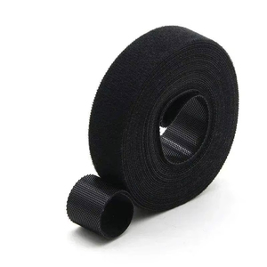 強力な粘着フックとループ留め具テープ100% ナイロンベルクロー粘着テープロールストリップナイロン生地粘着ベルクロー - Product Image 5