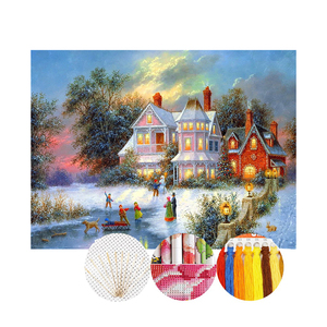 Ensemble d'artisanat en gros <span class=keywords><strong>tissu</strong></span> en coton animal mignon estampillé broderie artisanat couture au <span class=keywords><strong>point</strong></span> <span class=keywords><strong>de</strong></span> <span class=keywords><strong>croix</strong></span> - Product Image 4