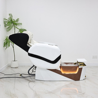 Nouvelle Chaise de Pédicure de Luxe à Design Moderne pour Salon de Manucure, avec Bain de Pieds Spa, Massage Électrique Inclinable et Vaporisateur