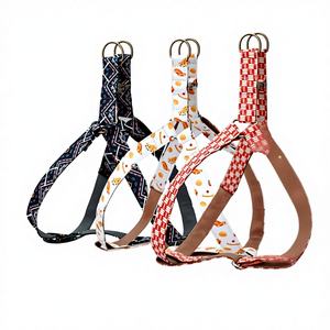 Harnais personnalisé, cuir et laisse ensemble, tribal aztèque, concepteur de motifs, harnais pour chien réglable - Product Image 1