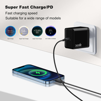 Adaptateur d'alimentation rapide 30W PD pour ordinateur portable, téléphone portable, écouteurs, prise EU US GB UK, entrée 220V, chargeur USB C, sortie 5V3A