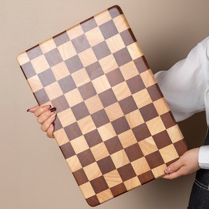 Checkerboard Cutting Board <b>Wooden</b> Rectangle Anti Odor Kitchen Chopping <b>Block</b> Multiple Sizes Available - Product Image 3