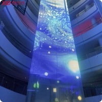 Écran vidéo LED RGB résistant aux intempéries pour affichage publicitaire extérieur, panneau d'affichage architectural pour façade