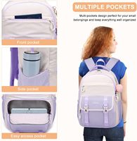 Sac à dos scolaire en gros, Mochila Escolar, antivol, ergonomique, 15,6 pouces, en nylon, pour adolescentes, étudiantes, ordinateur portable étanche